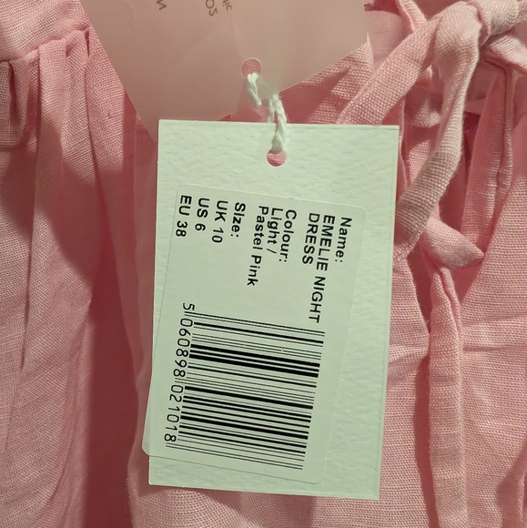 NWT Free People x Dora Larsen Emelie Ruffled Dress Size 6 - Picture 12 of 14